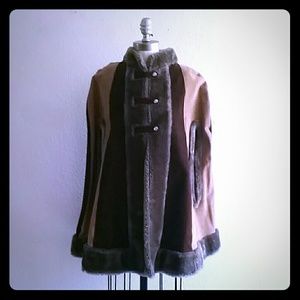 Vintage 60's suede poncho